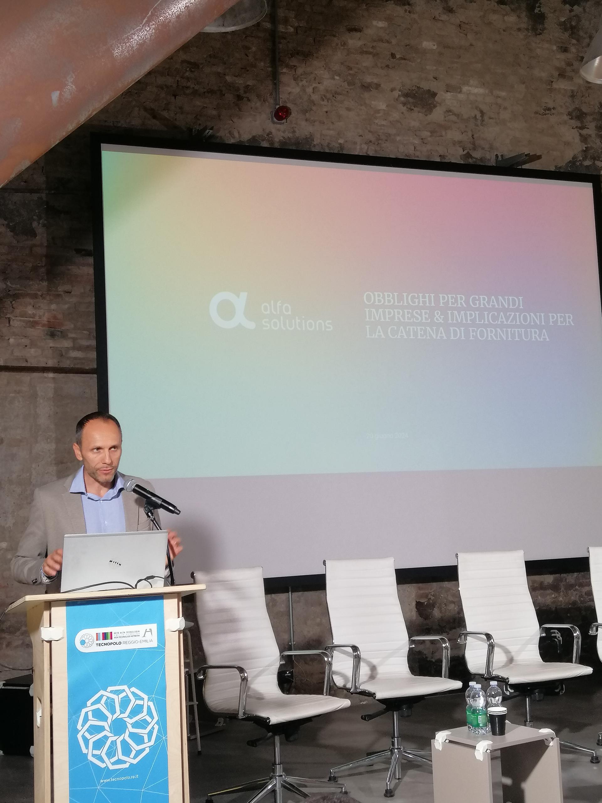 foto dall'evento "ESG – Obblighi per grandi Imprese & implicazioni per la catena di fornitura"